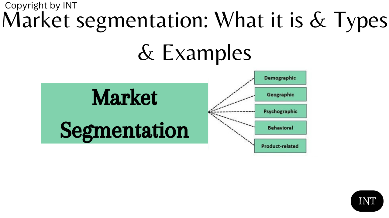 Market segmentation: What it is & Types & Examples